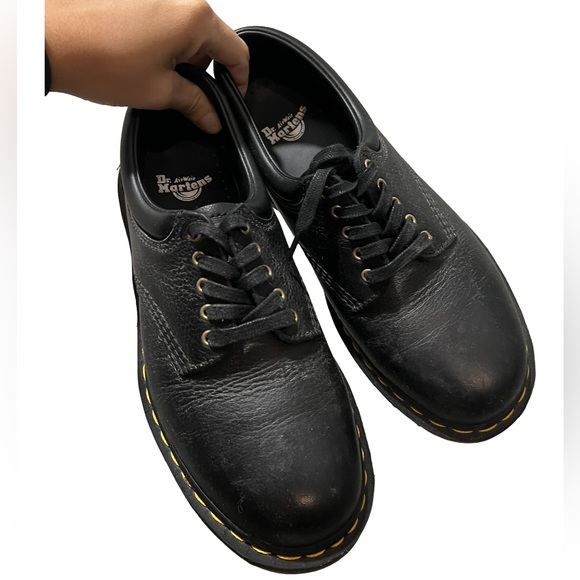 Dr. Martens 8053 Leather Casual Shoes, Black - Picture 2 of 5